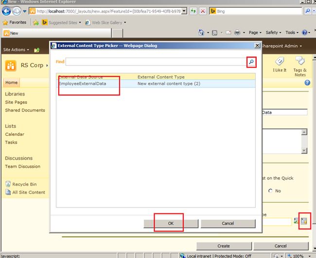 Give name and click on Create